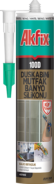 Akfix 100D Duşkabini Mutfak Banyo Silikonu