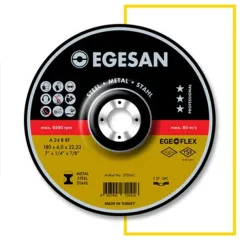 Egesan Metal Kesici Disk Spiral Flex Taşı 180 mm (180X3 Orta Boy)