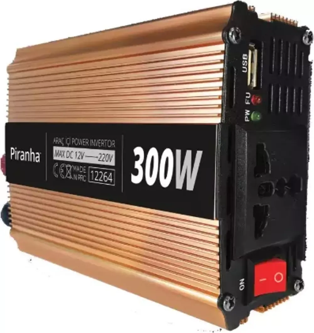 Piranha Araç Içi Power Invertor 300 Watt