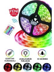 Cooltoolls Şerit LED Işık Rgb 5 Metre Hazır Set Tak Çalıştır